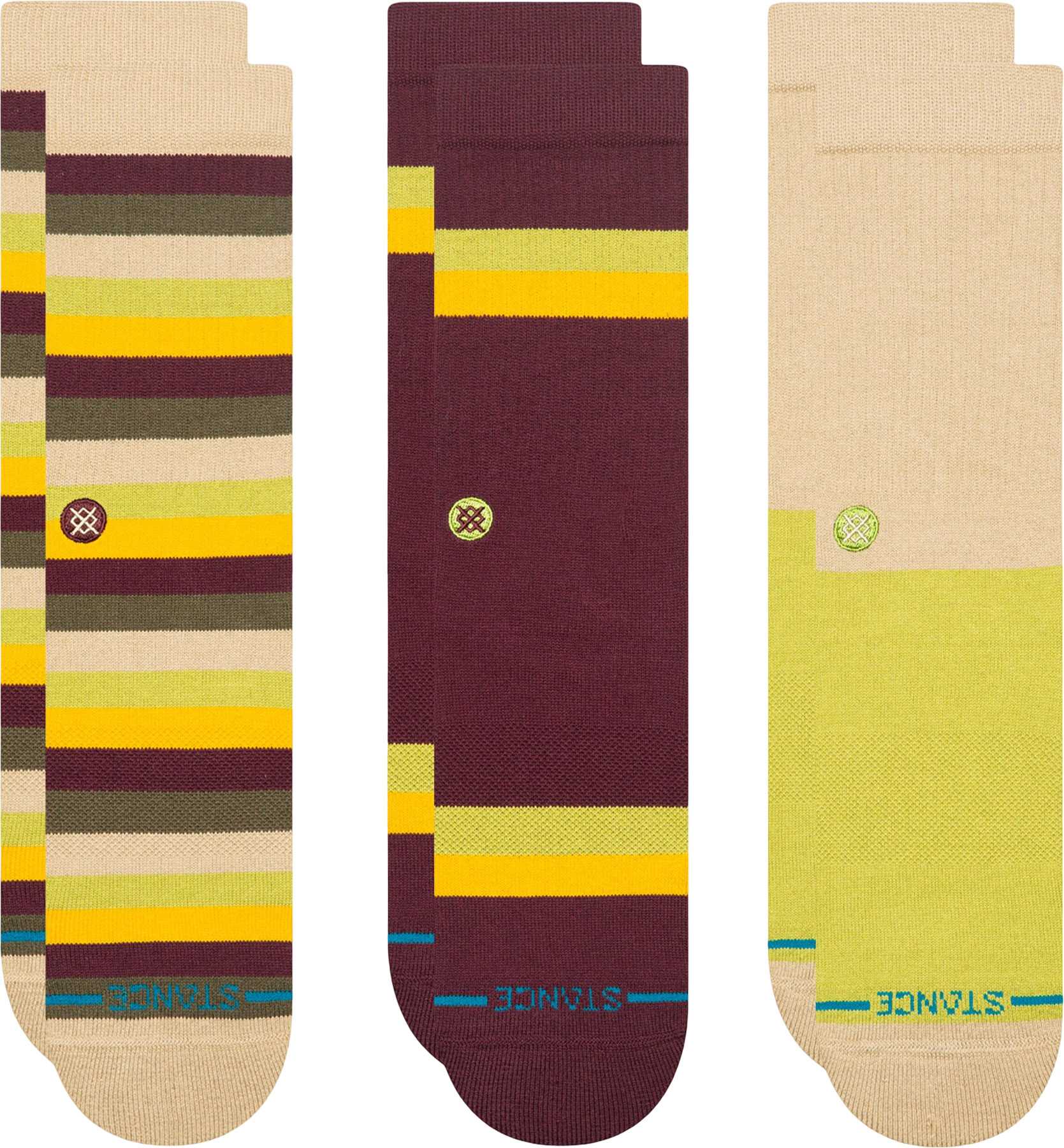 Product image for Upstate 3 Pack Crew Socks - Unisex