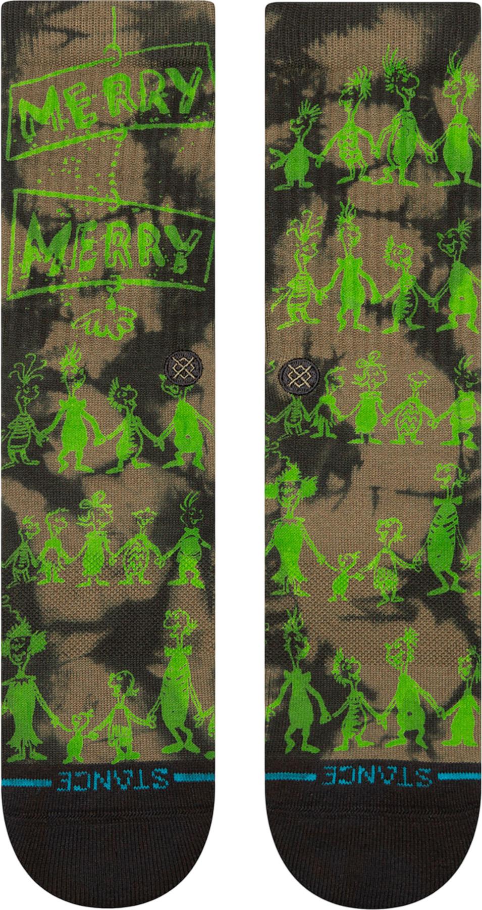 Numéro de l'image de la galerie de produits 2 pour le produit Chaussettes mi-mollet The Grinch X Stance Down In Whovile - Unisexe