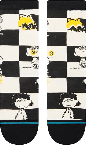 Product gallery image number 3 for product Peanuts X Stance Checked Crew Socks - Kids