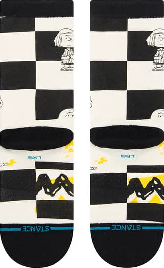 Product gallery image number 2 for product Peanuts X Stance Checked Crew Socks - Kids