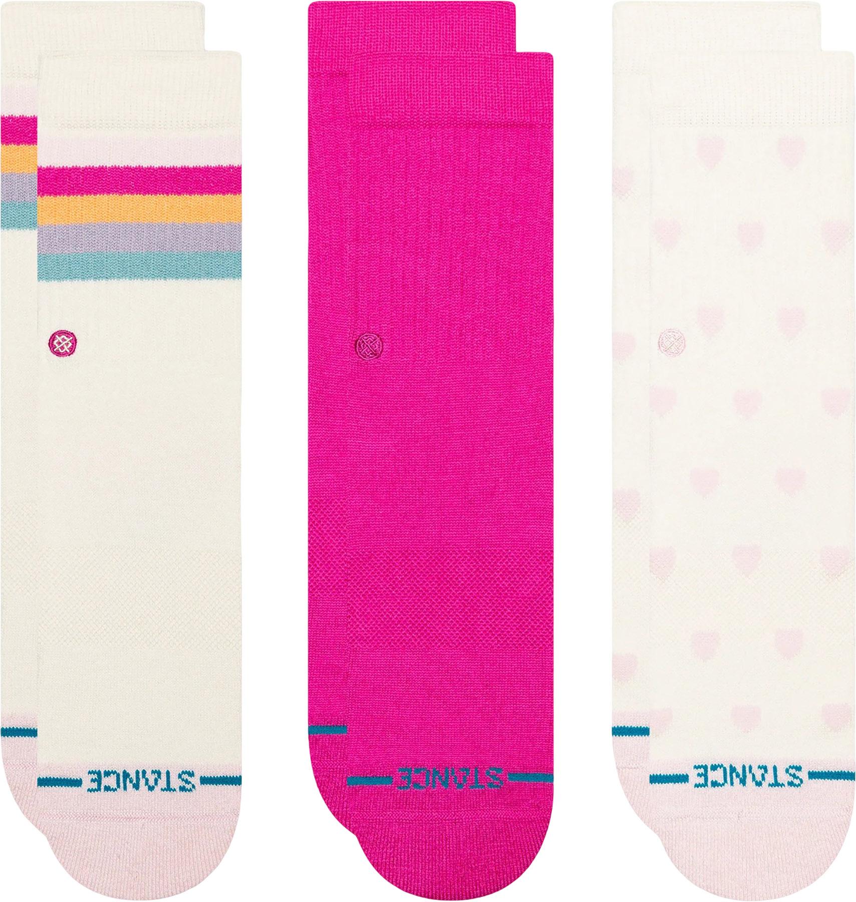 Product image for Hearts Crew Socks 3 pack - kid's