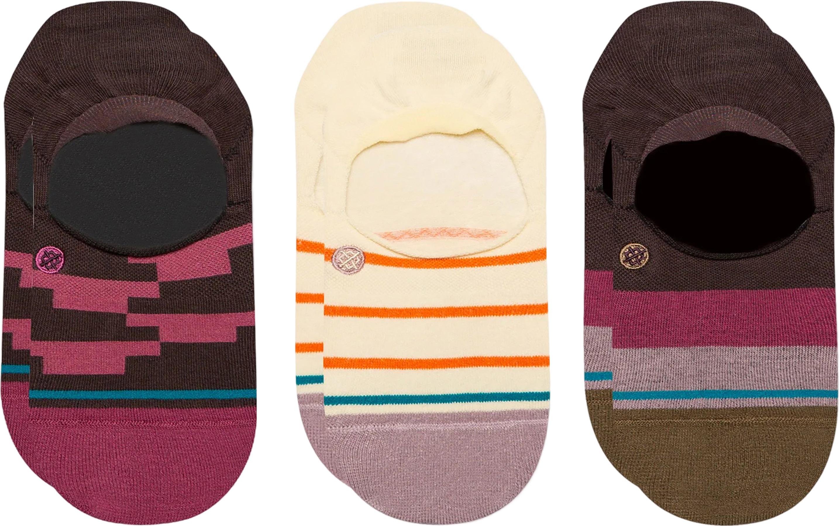 Product gallery image number 1 for product Momento No Show 3 Pack Socks - Women's