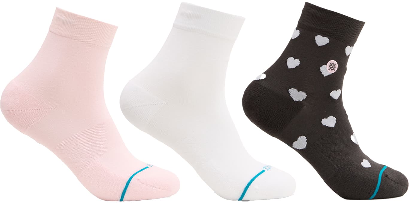 Product image for Hearts Lowrider 3 Pack Socks - Women's