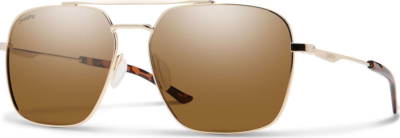 Product gallery image number 1 for product Double Down - Gold - ChromaPop Polarized Brown Lens Sunglasses