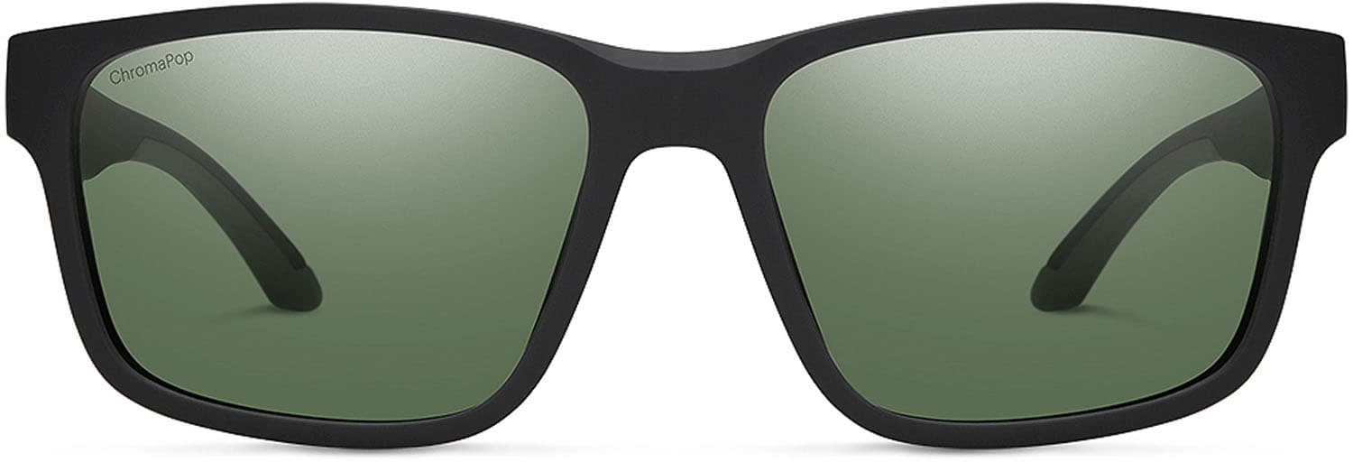 Product gallery image number 2 for product Basecamp Sunglasses - Matte Black Frame - ChromaPop Polarized Gray Green