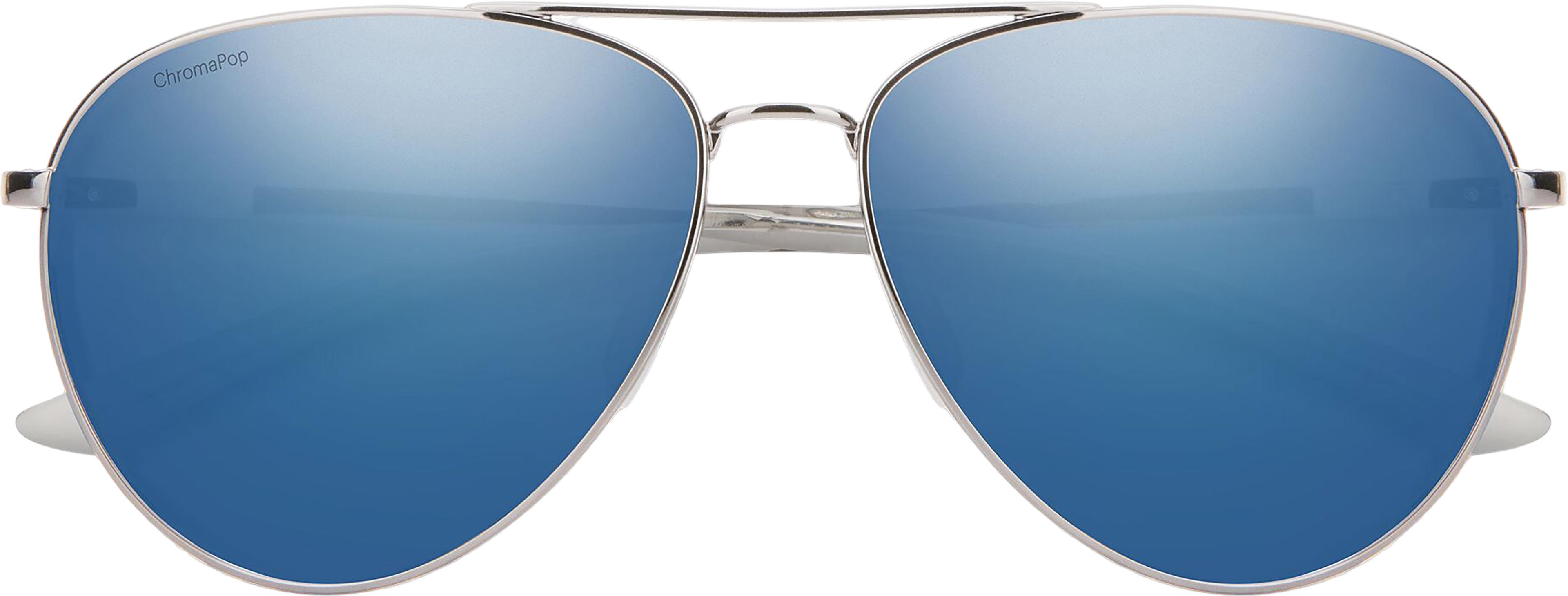 Product gallery image number 2 for product Layback Sunglasses - Silver - ChromaPop Polarized Blue Mirror Lens - Unisex
