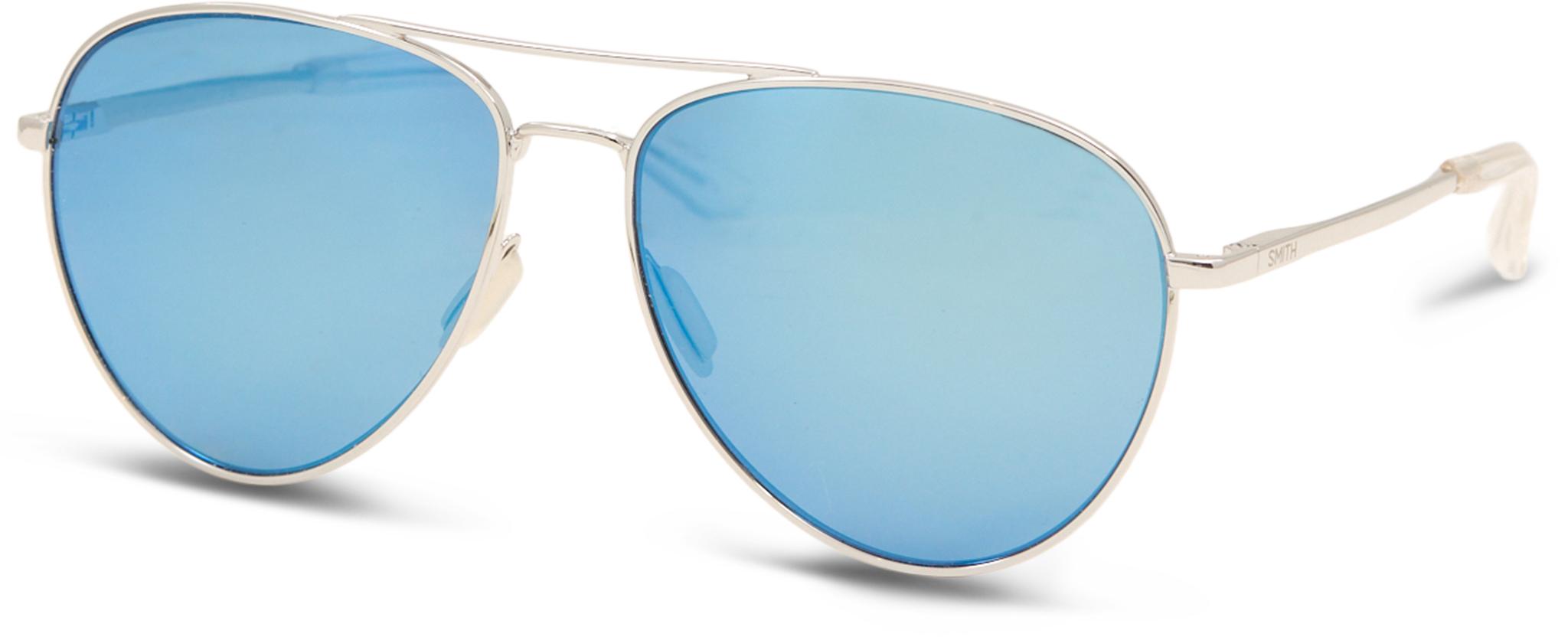 Product gallery image number 4 for product Layback Sunglasses - Silver - ChromaPop Polarized Blue Mirror Lens - Unisex