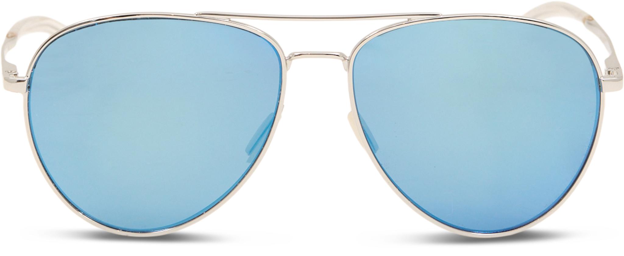 Product image for Layback Sunglasses - Silver - ChromaPop Polarized Blue Mirror Lens - Unisex