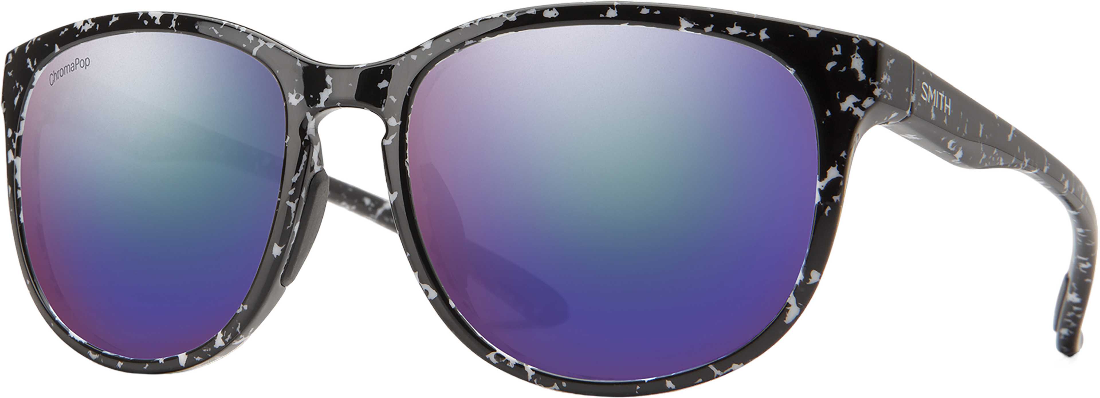 Product image for Lake Shasta Sunglasses - Black Marble - ChromaPop Polarized Violet Mirror Lens - Women's