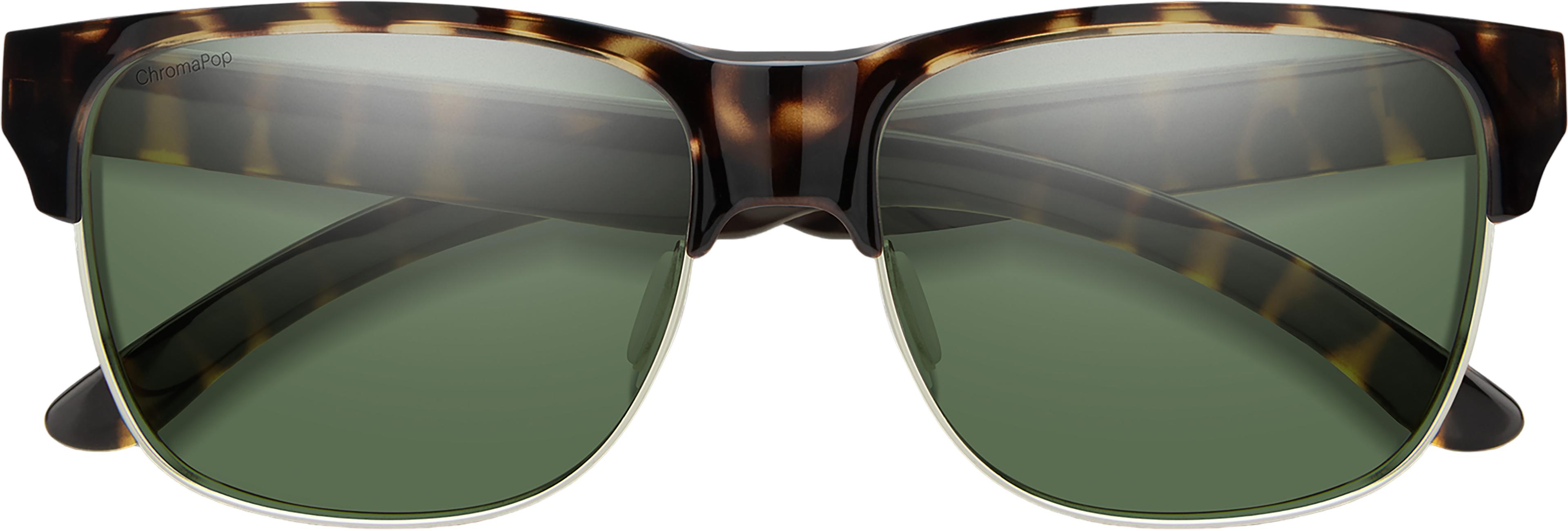 Product gallery image number 3 for product Lowdown Split Sunglasses - Black - ChromaPop Polarized Gray Green Lens - Unisex