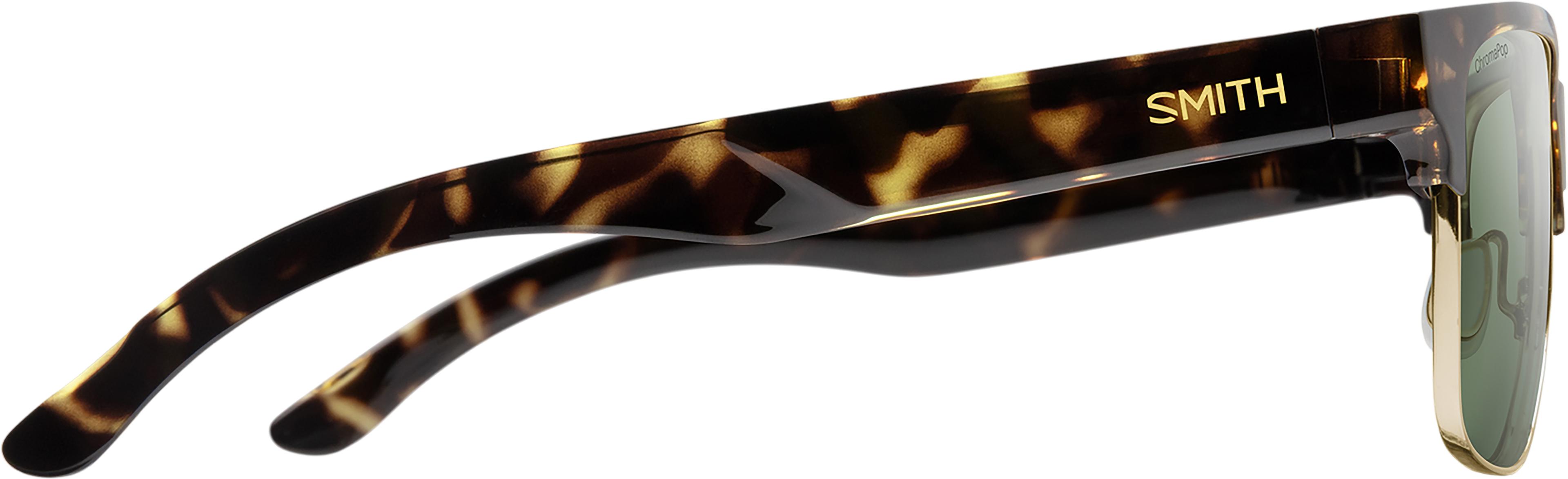 Product gallery image number 2 for product Lowdown Split Sunglasses - Black - ChromaPop Polarized Gray Green Lens - Unisex