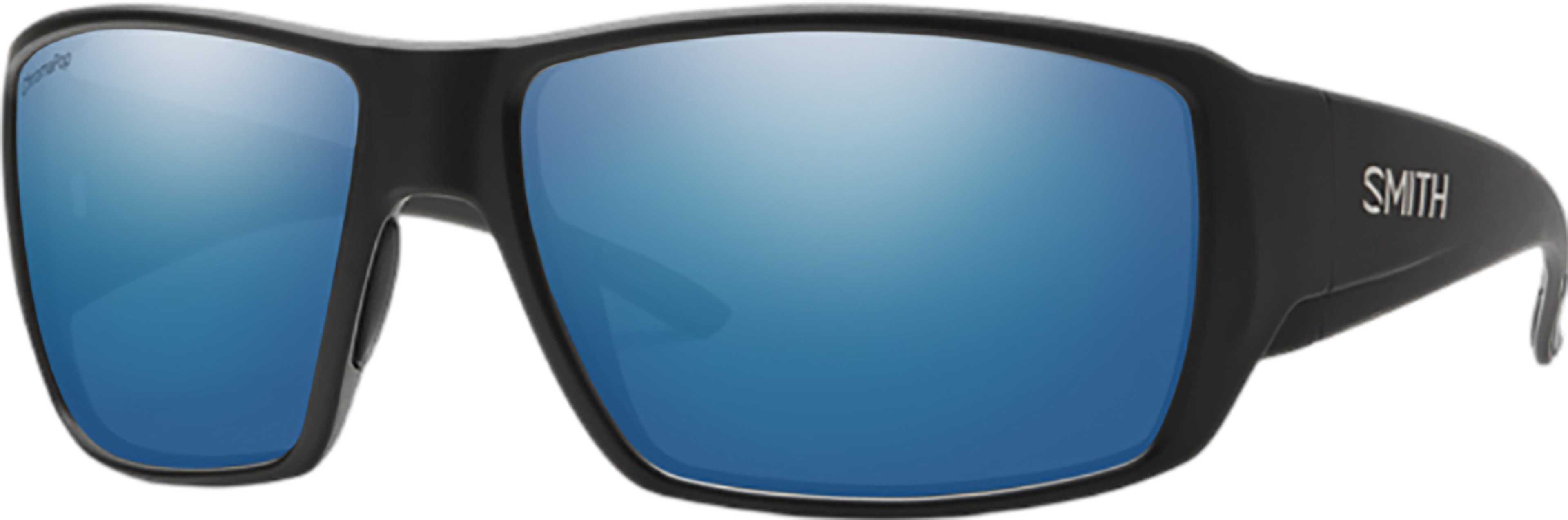 Product image for Guide's Choice Sunglasses - Matte Black - ChromaPop Polarized Blue Mirror Lens - Men's