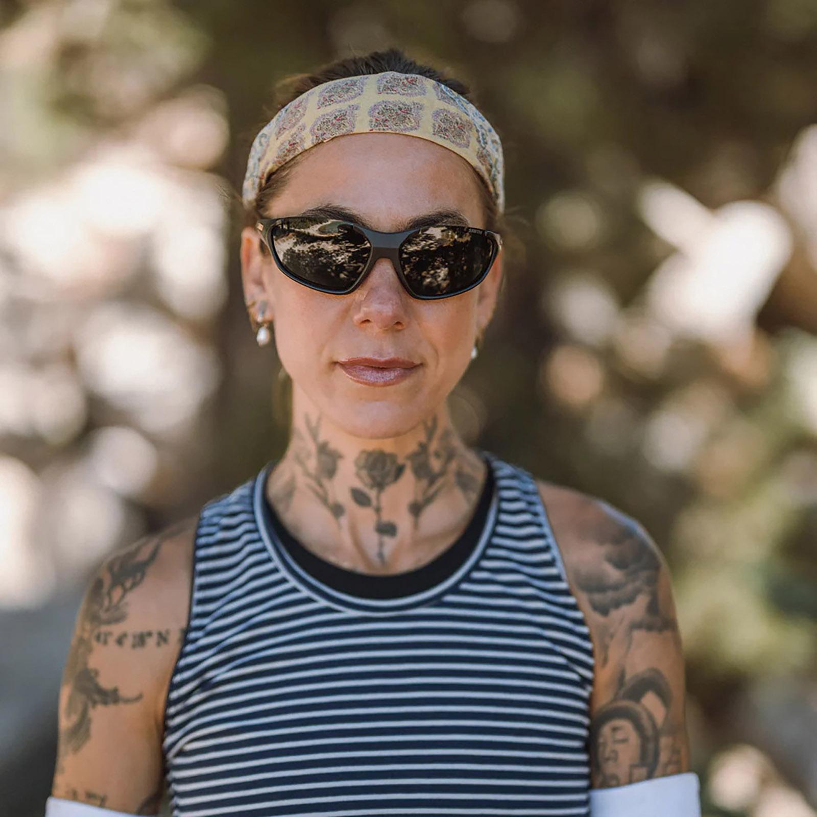 Product gallery image number 2 for product Sliders Sunglasses - Electric Supernova - ChromaPop Blue Mirror Lens - Unisex