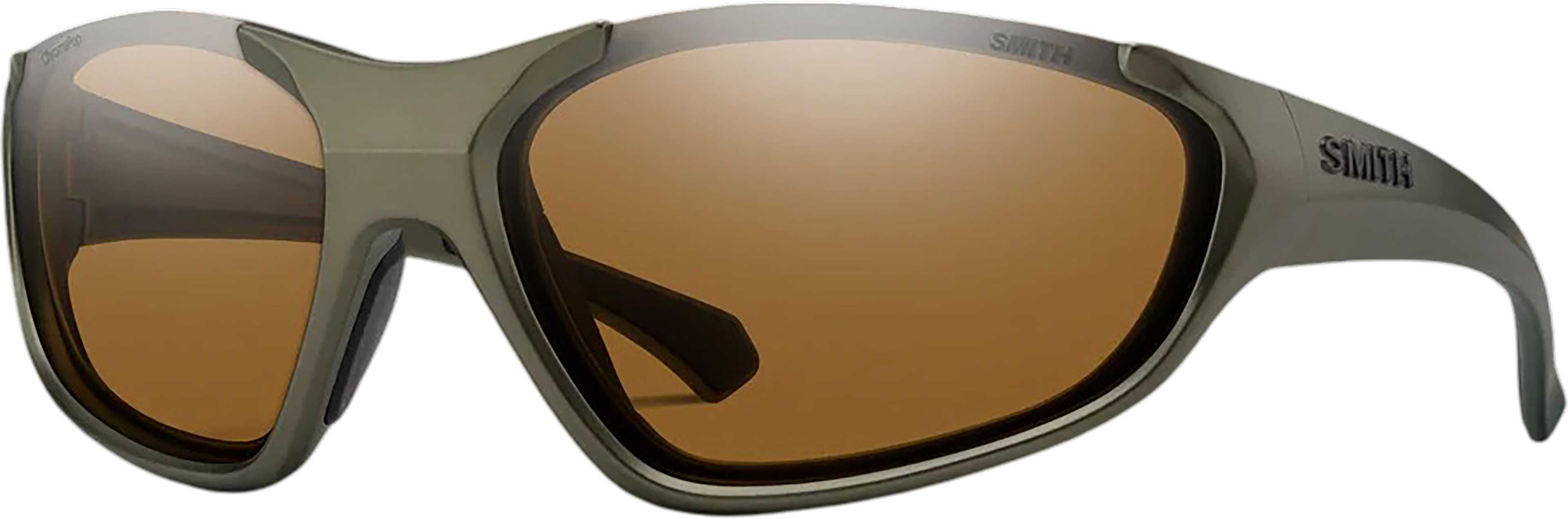 Matte Olive Oil - Chromapop Brown Lens - Clear - Chromappop Low Light Amber Spare Lens