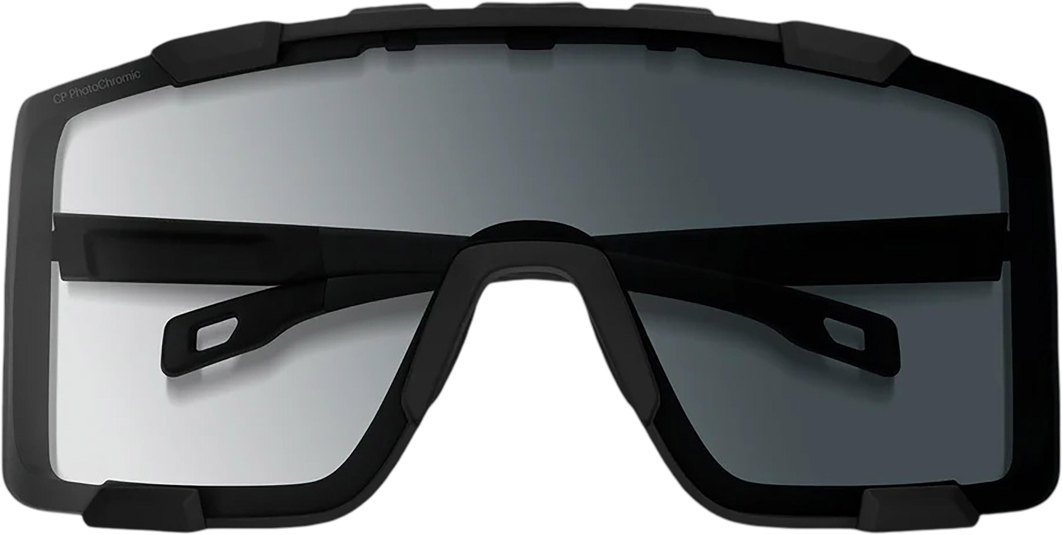 Product gallery image number 4 for product Syncline Sunglasses - Matte Black - ChromaPop Photochromic Clear To Gray Lens - Unisex