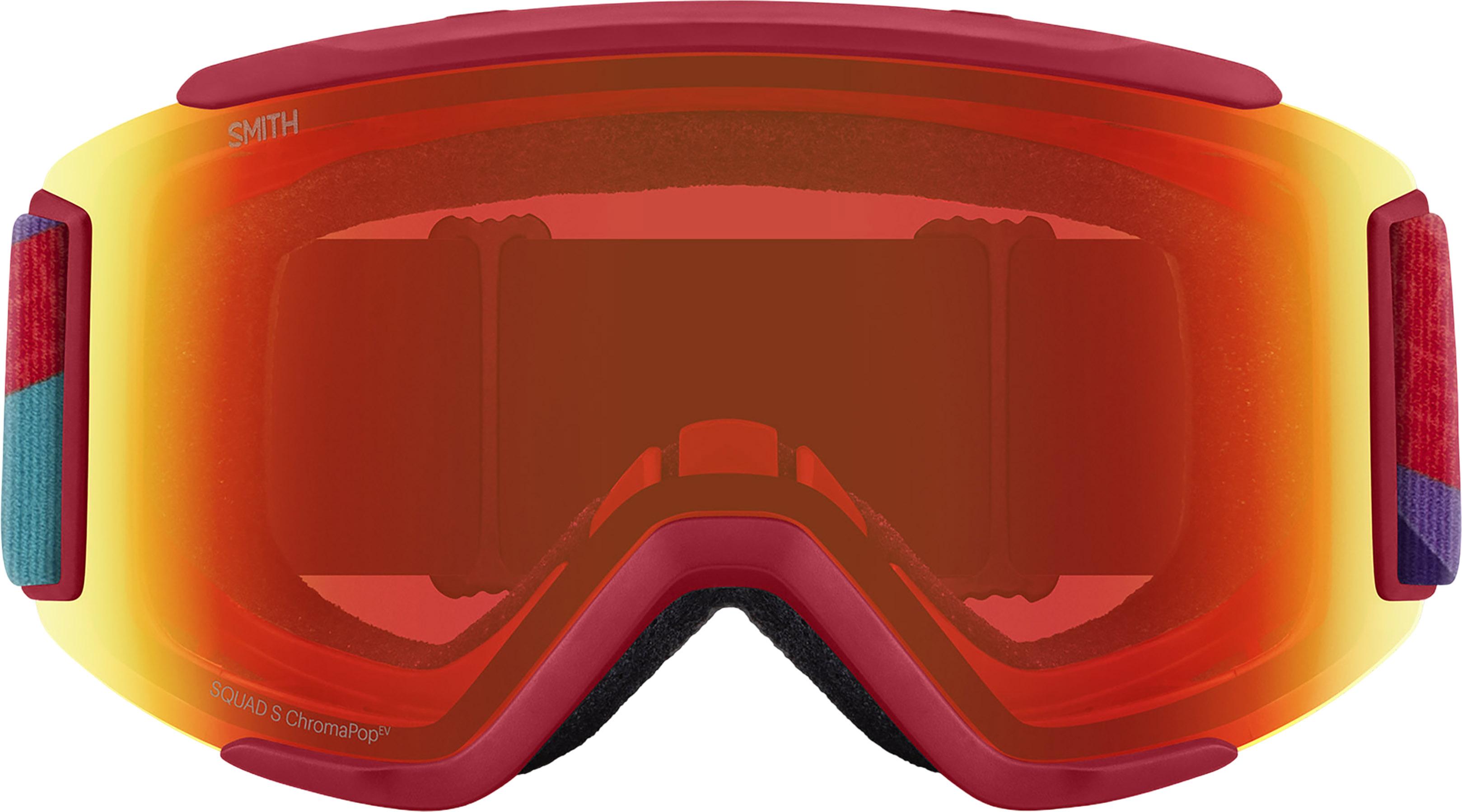 Product gallery image number 3 for product Squad S Goggles - Crimson A-Maze-Zing - ChromaPop Everyday Red Mirror Lens - Women's