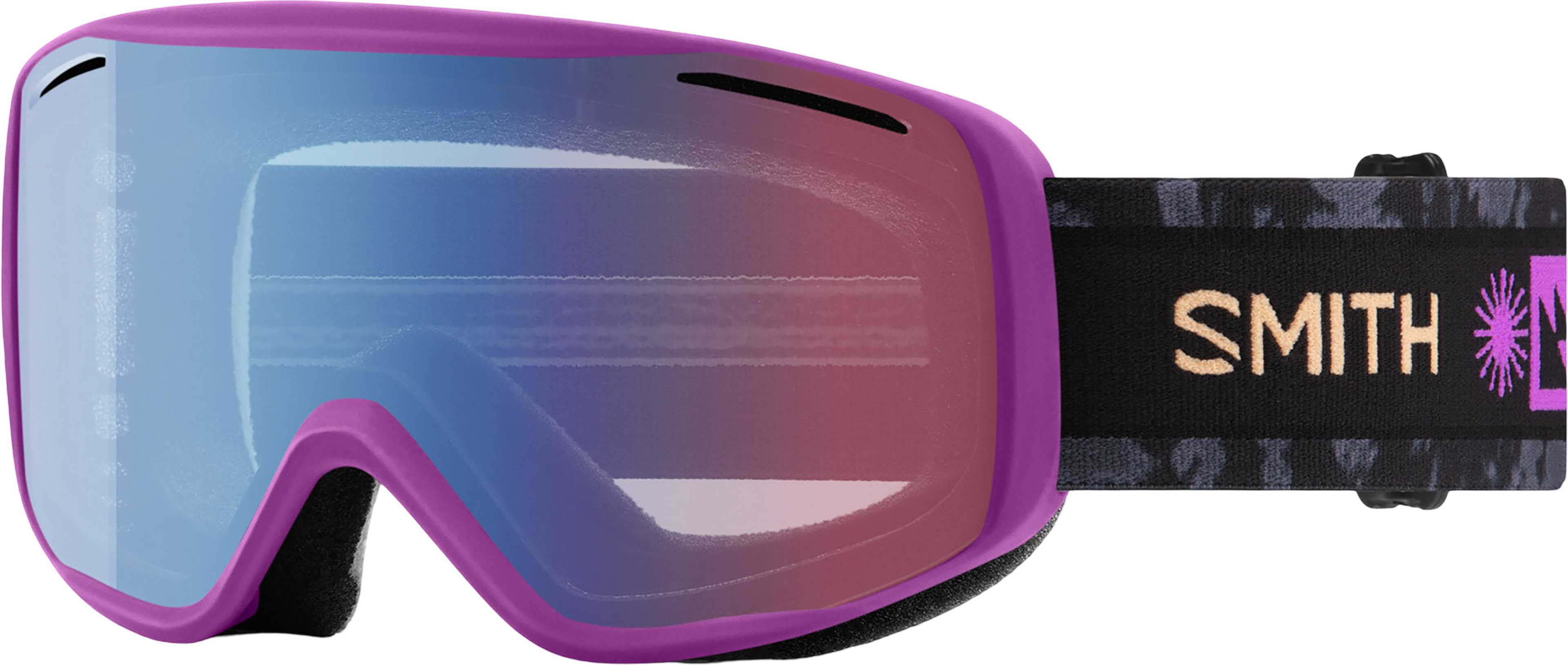 Product image for Rally Ski Goggles - White Chunky Knit - Blue Sensor Mirror Lens - Women's