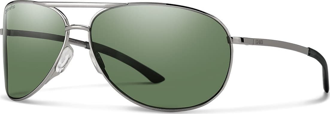 Product gallery image number 1 for product Serpico 2.0 Sunglasses - Gunmetal Frame - ChromaPop™ Polarized Gray Green Lens