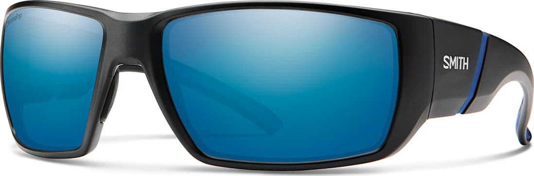 Product gallery image number 1 for product Transfer XL Sunglasses - Matte Black Frame - ChromaPop™ Polarized Blue Mirror Lens