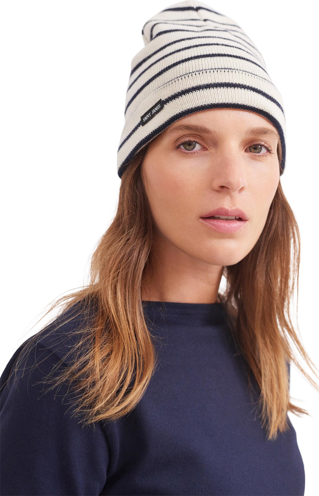 Product gallery image number 1 for product Bonnet marinière en tricot rayé - Unisexe