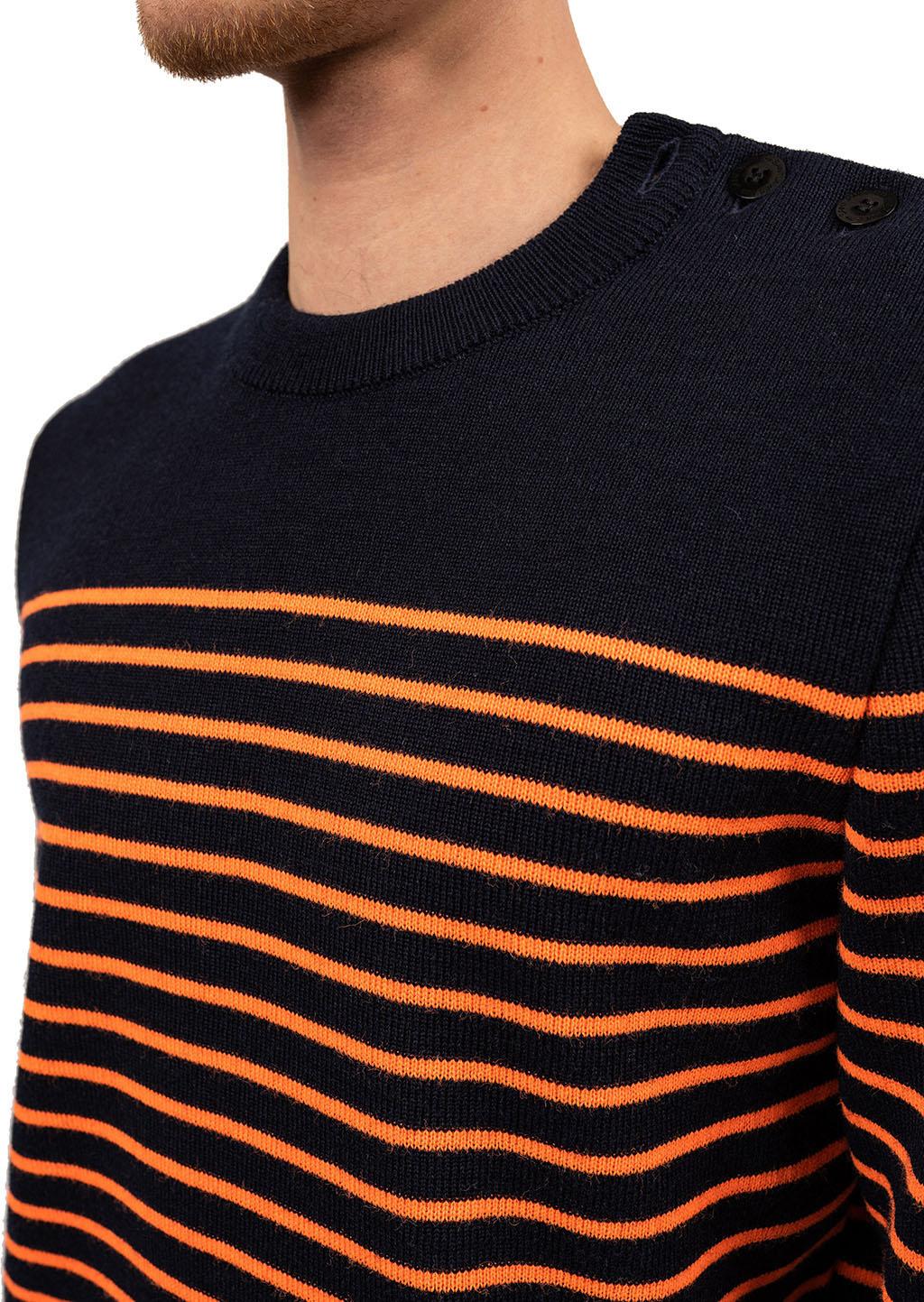 Product gallery image number 4 for product Chandail marin à rayures Binic - Homme