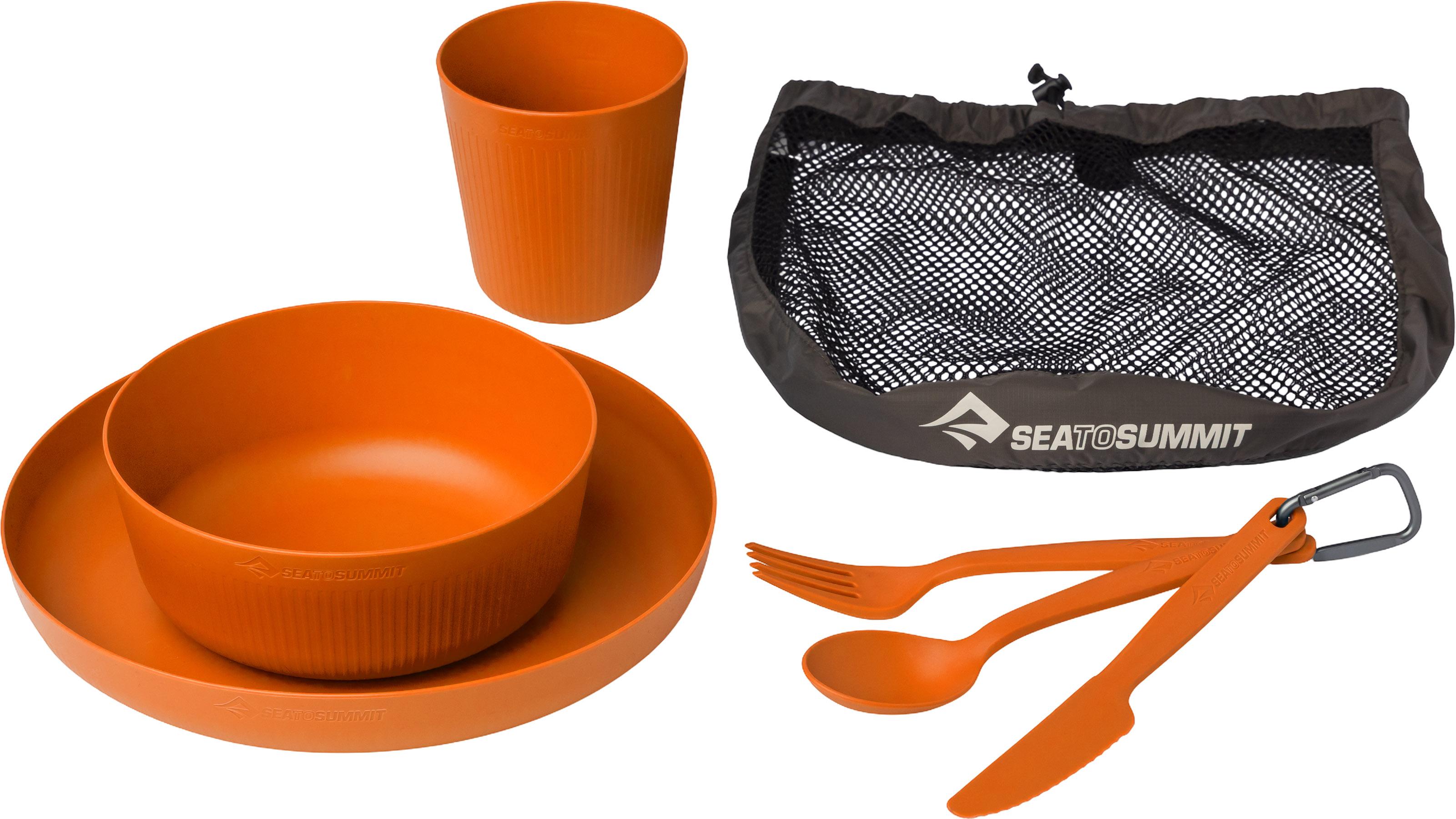 Product gallery image number 3 for product Ensemble de vaisselle de camping avec sac en filet - 6 pièces