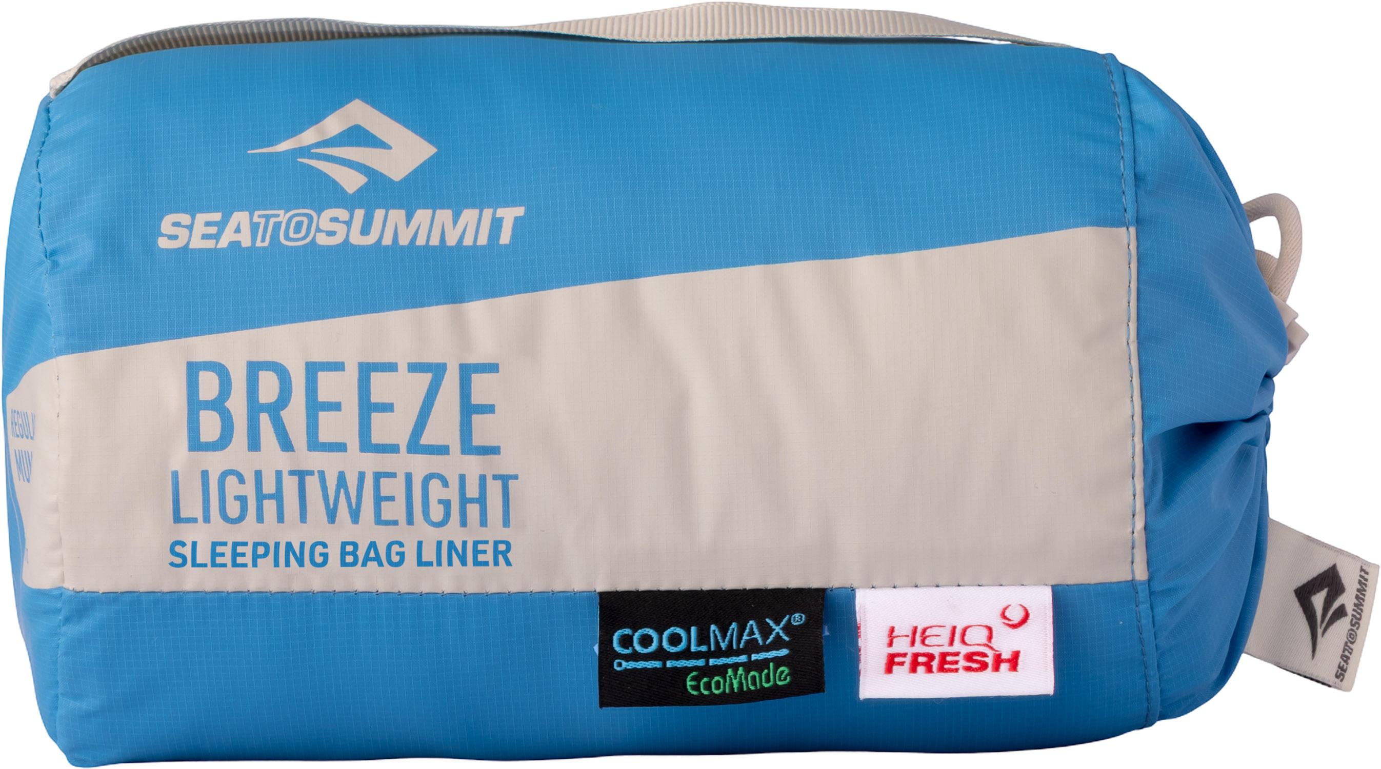 Product gallery image number 7 for product Breeze Lightweight Sleeping Bag Liner with Pillow Sleeve - Rectangular