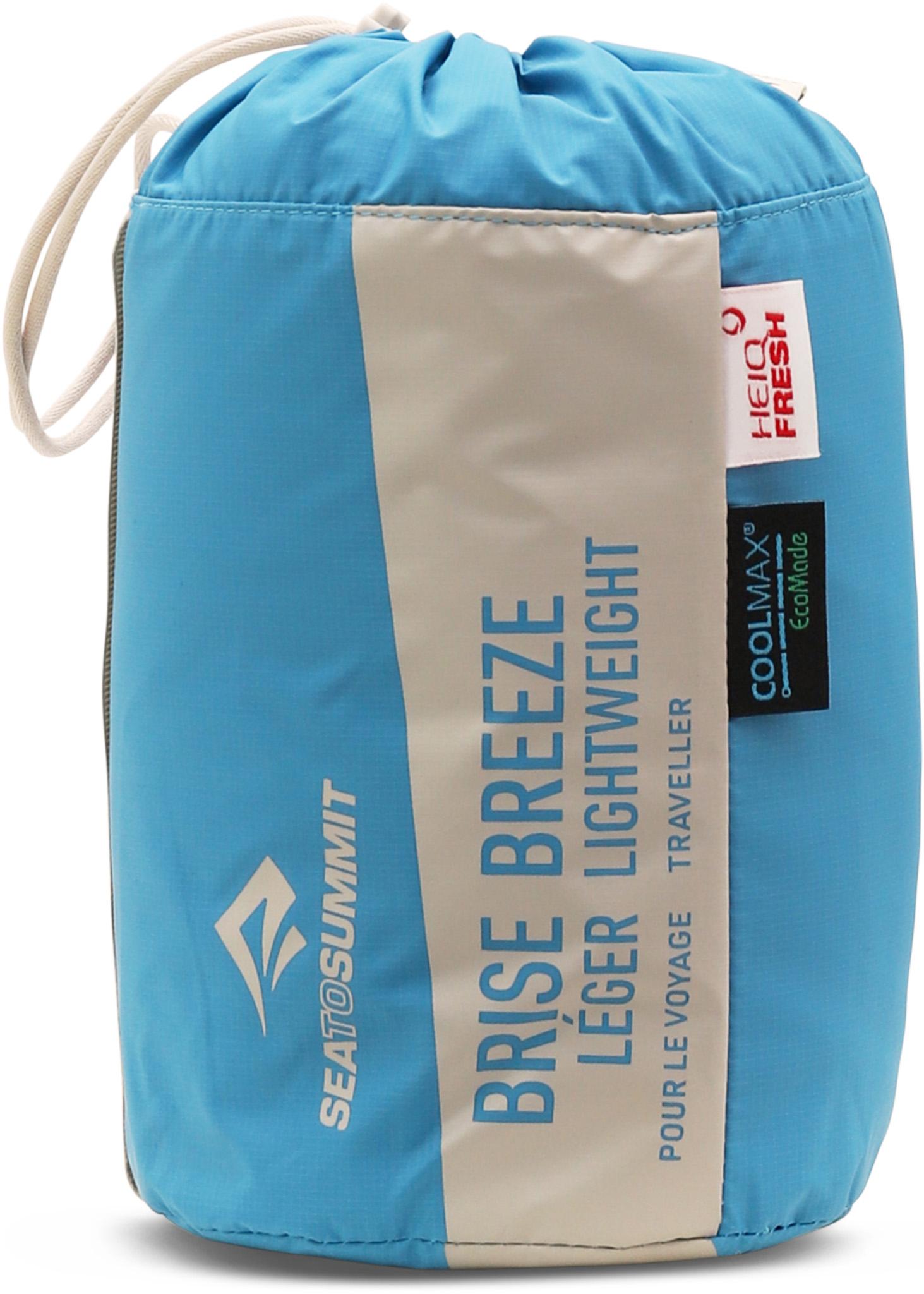Product gallery image number 2 for product Breeze Lightweight Sleeping Bag Liner with Pillow Sleeve - Rectangular