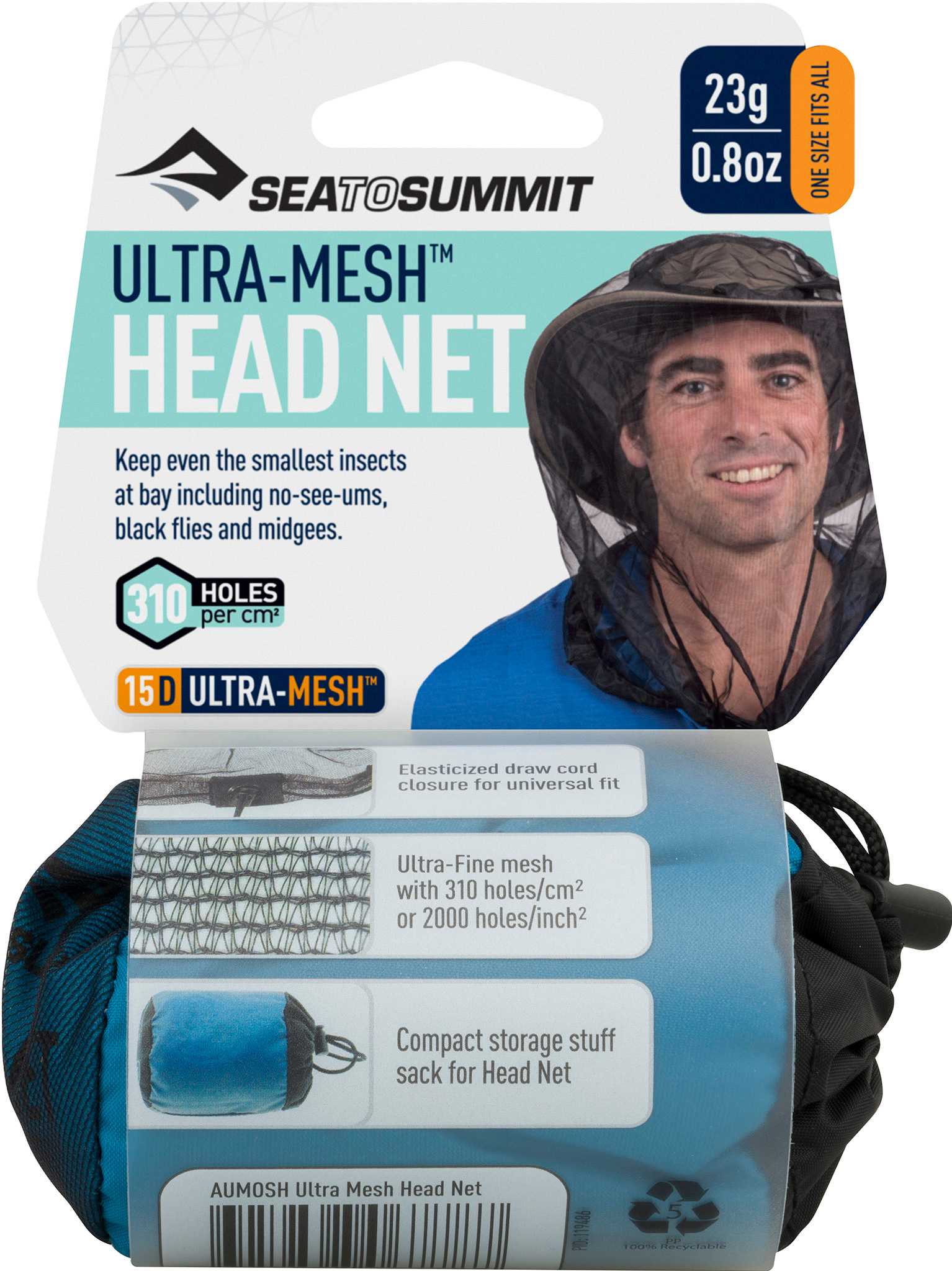 Product image for Ultra-Fine Mesh Mosquito Head Net