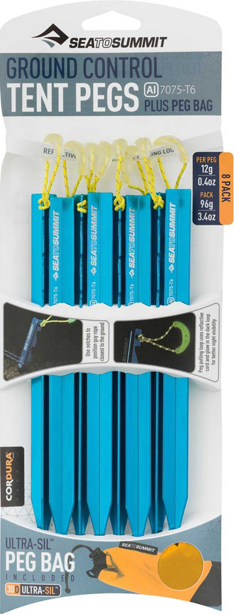 Product image for Ground Control 8-Pack Tent Pegs