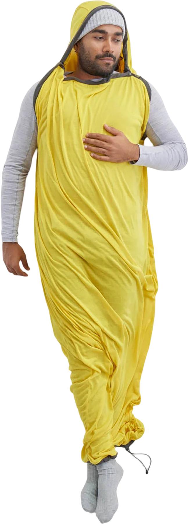 Product gallery image number 4 for product Reactor Mummy Sleeping Bag Liner with Drawcord - Compact