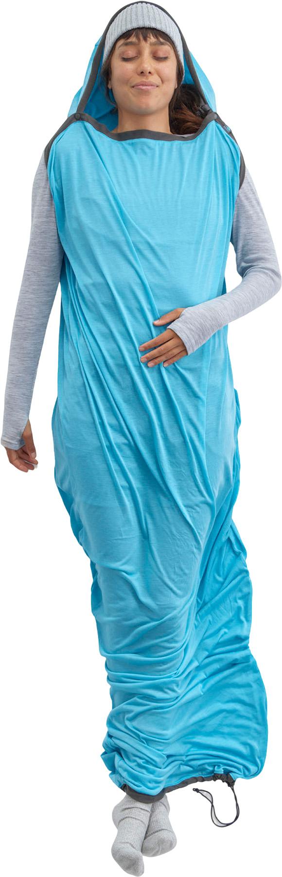 Product gallery image number 5 for product Breeze Mummy Sleeping Bag Liner with Drawcord - Regular