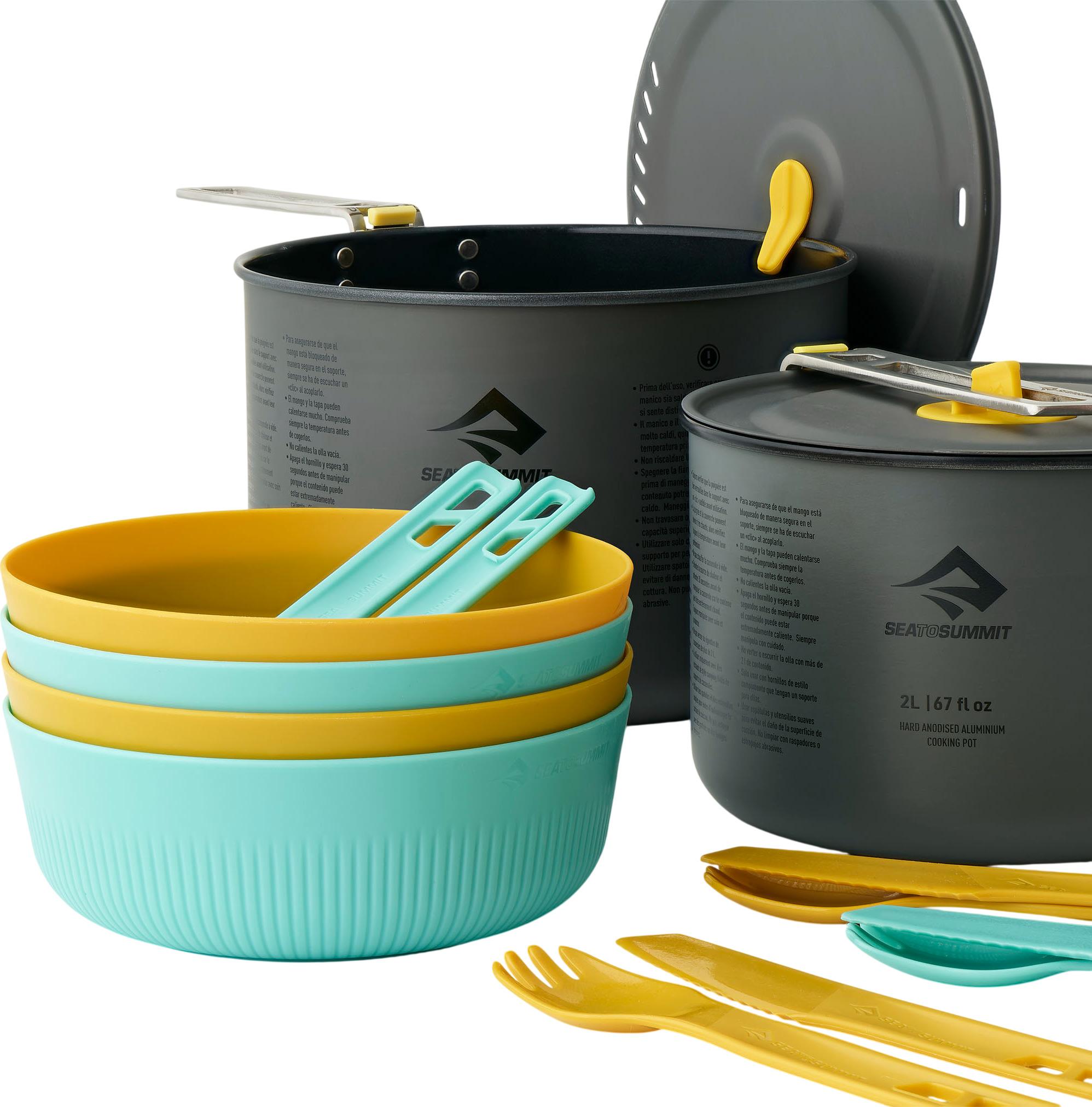 Numéro de l'image de la galerie de produits 2 pour le produit Batterie de cuisine Frontier Ultralight Two Pot [14 pièces]