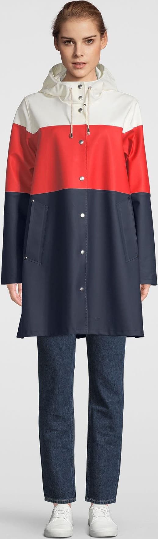 Product gallery image number 3 for product Mosebacke Stripe Raincoat - Women's