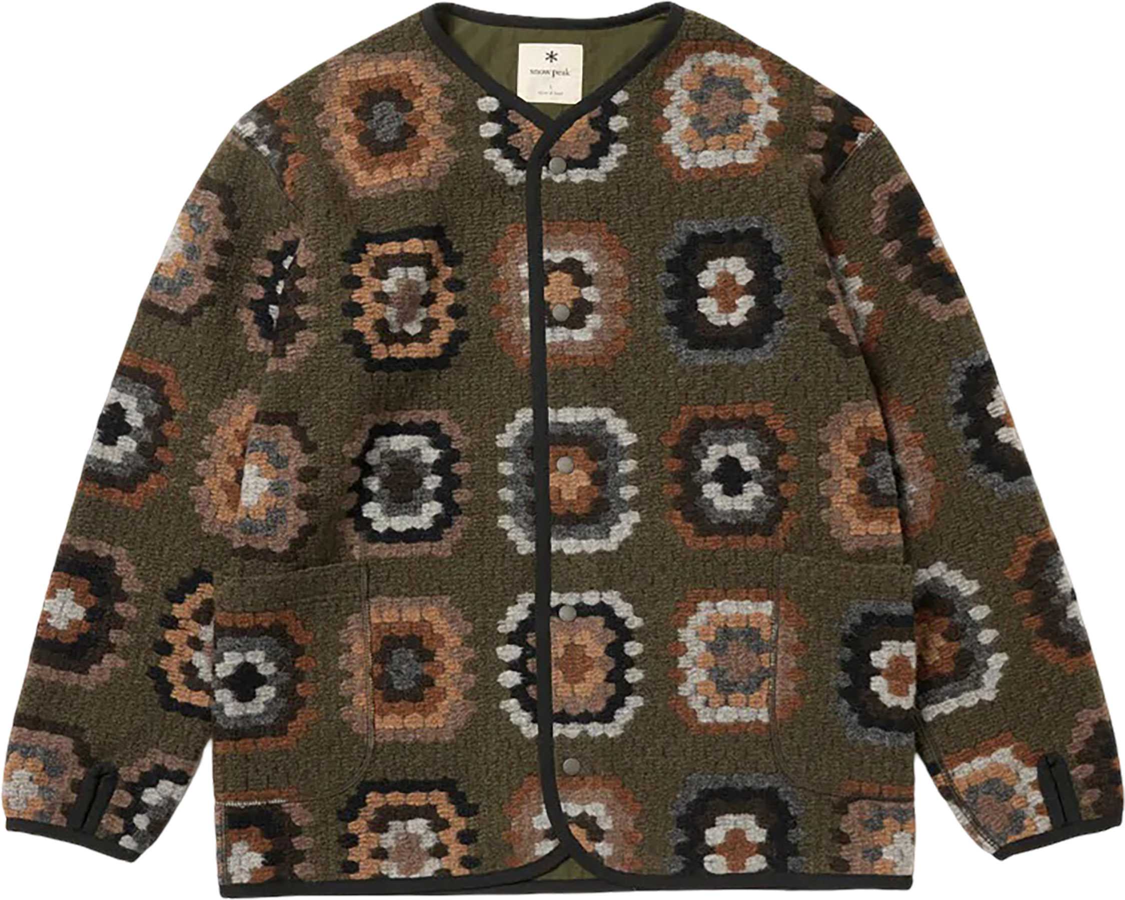 Product image for Wool Jacquard Cardigan - Unisex