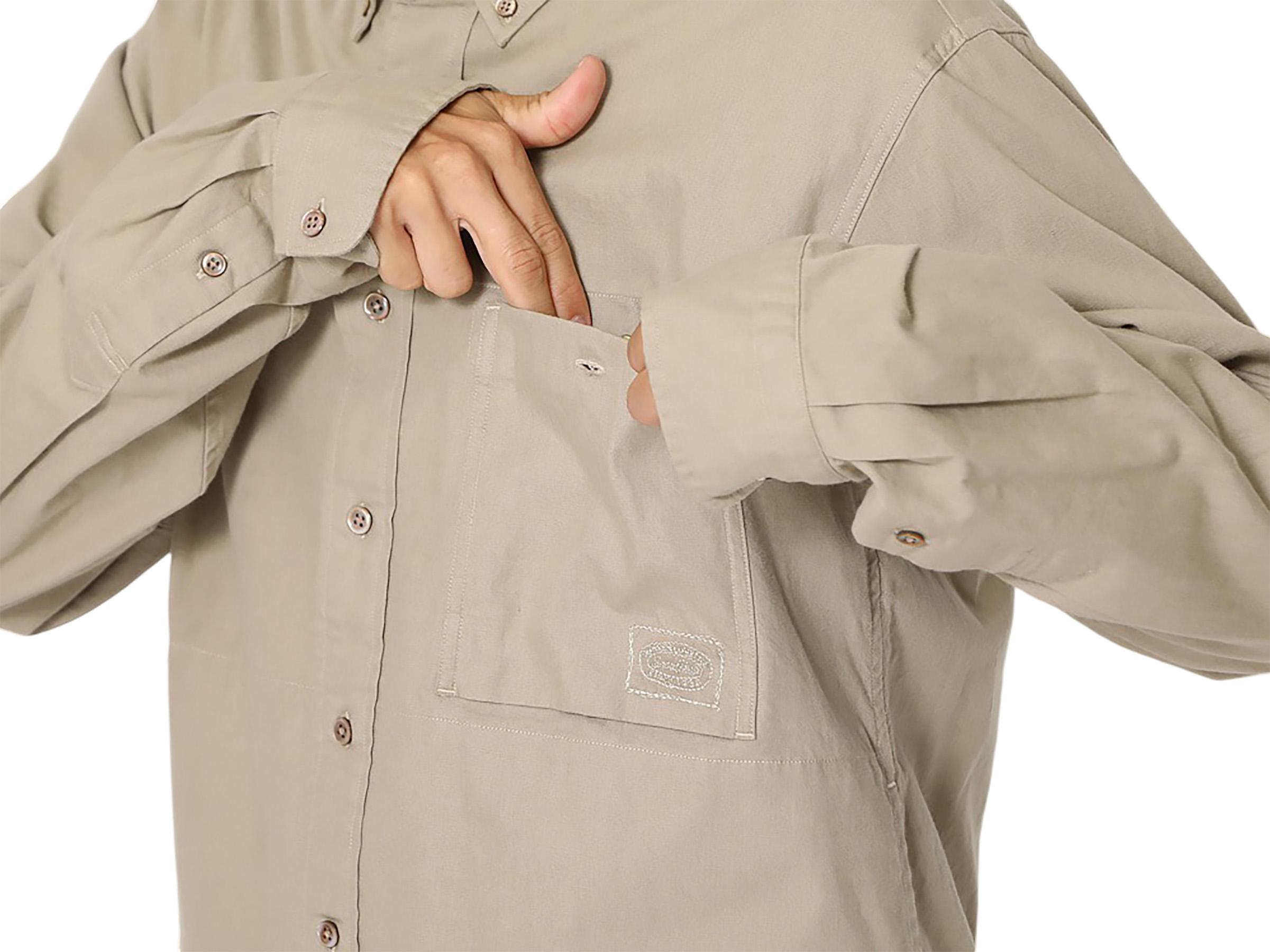 Numéro de l'image de la galerie de produits 3 pour le produit Chemise boutonnée en popeline en coton biologique - Homme