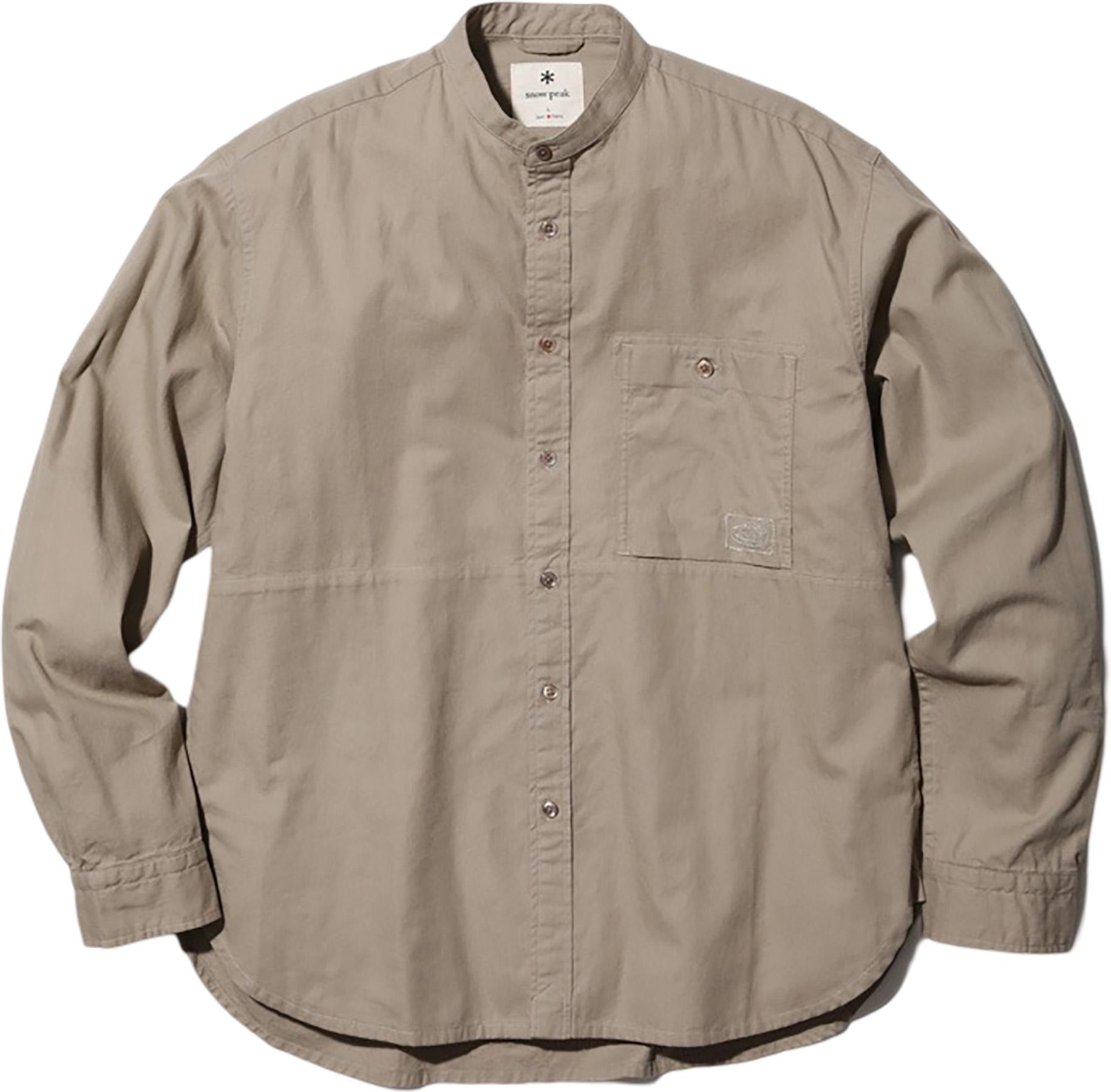 Product image for Organic Cotton Poplin Stand-Collar Shirt - Men's