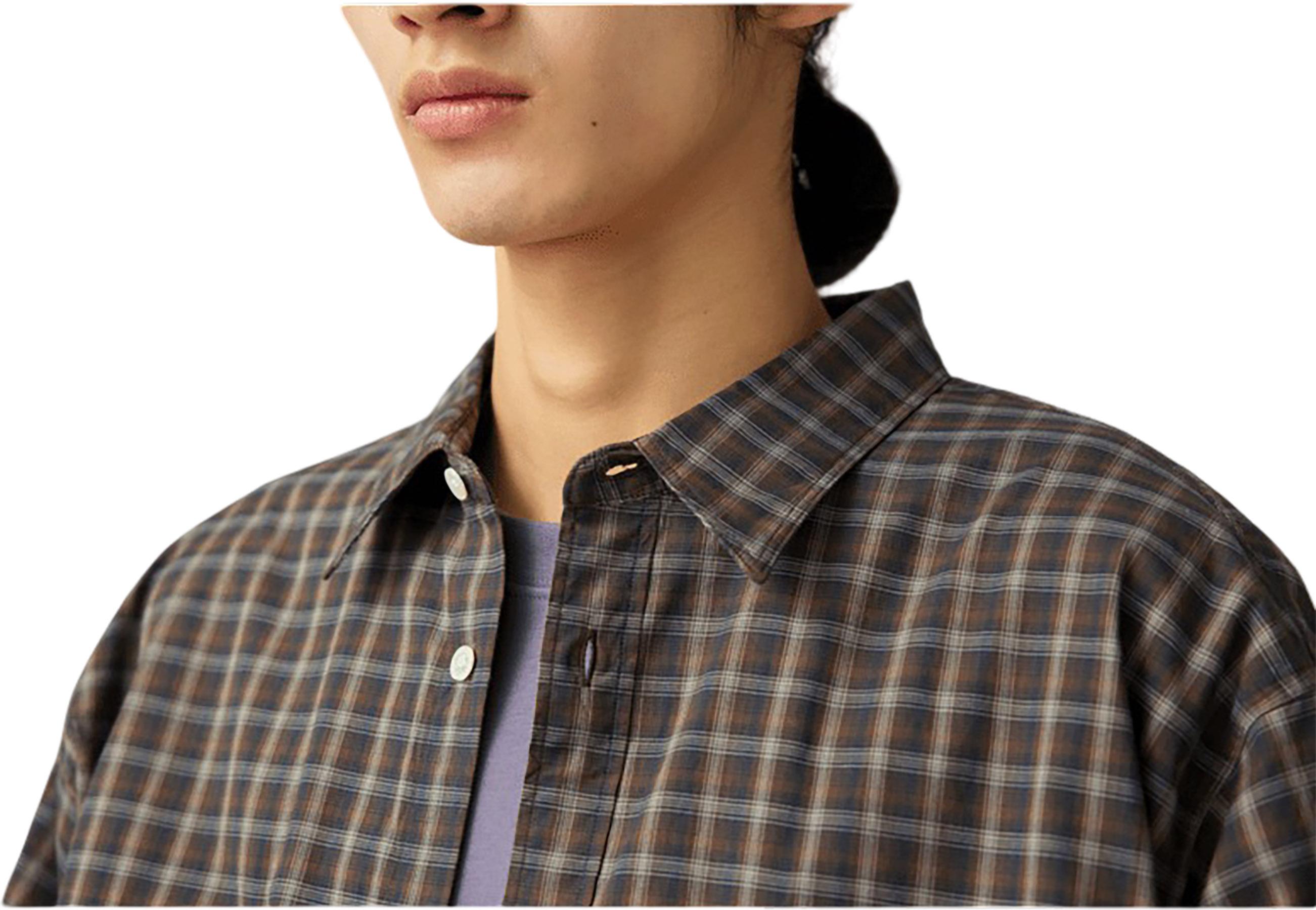 Product gallery image number 2 for product Organic Cotton Ombre Check Shirt - Unisex