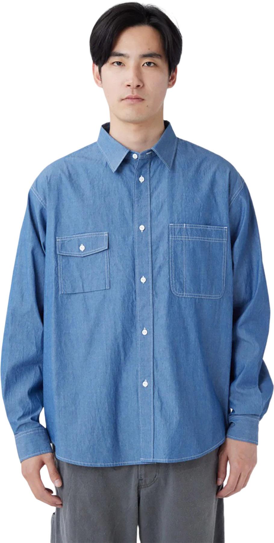 Product gallery image number 2 for product Chambray Work Shirt - Unisex
