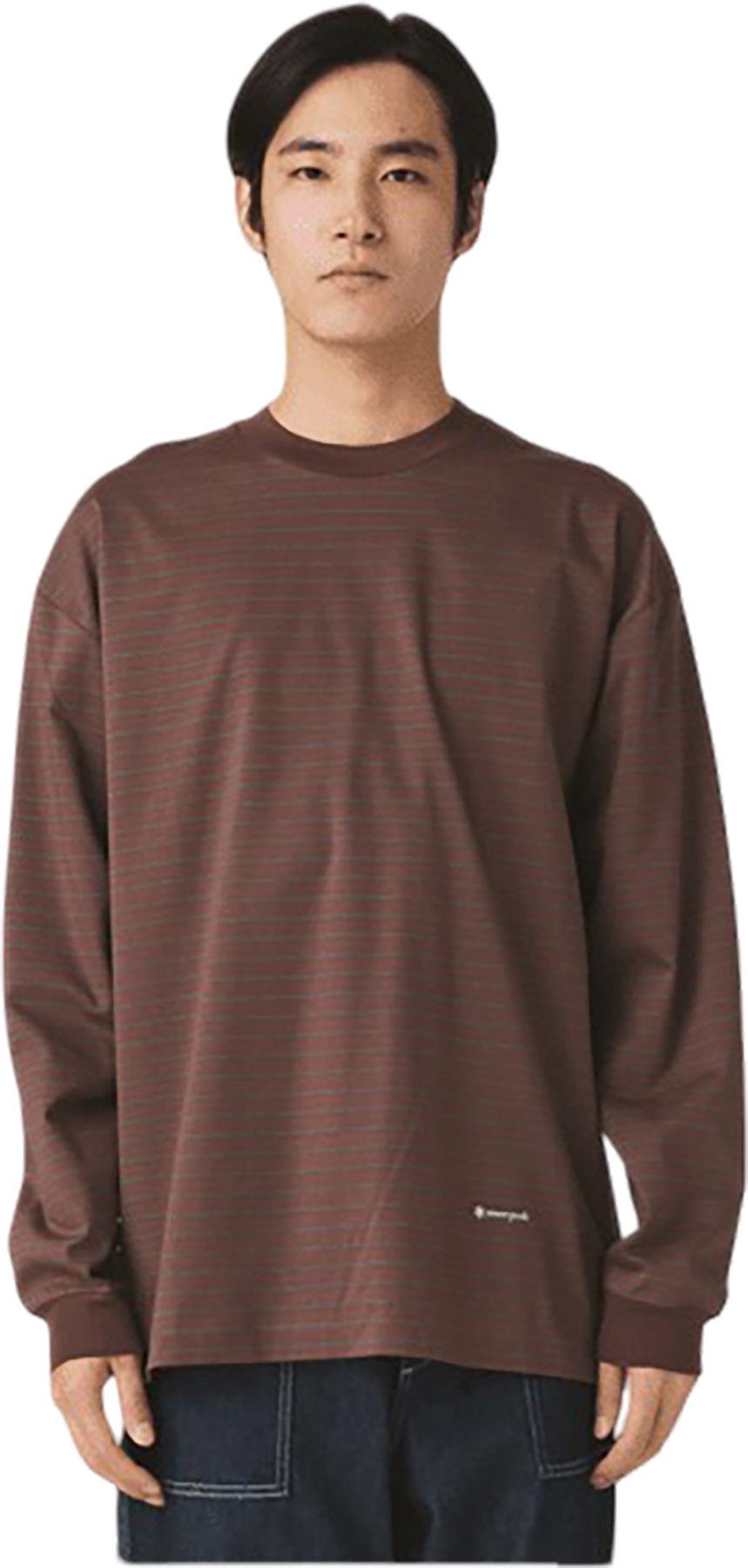Product gallery image number 2 for product Organic Cotton Mercerized Border Long Sleeve T-Shirt - Men's