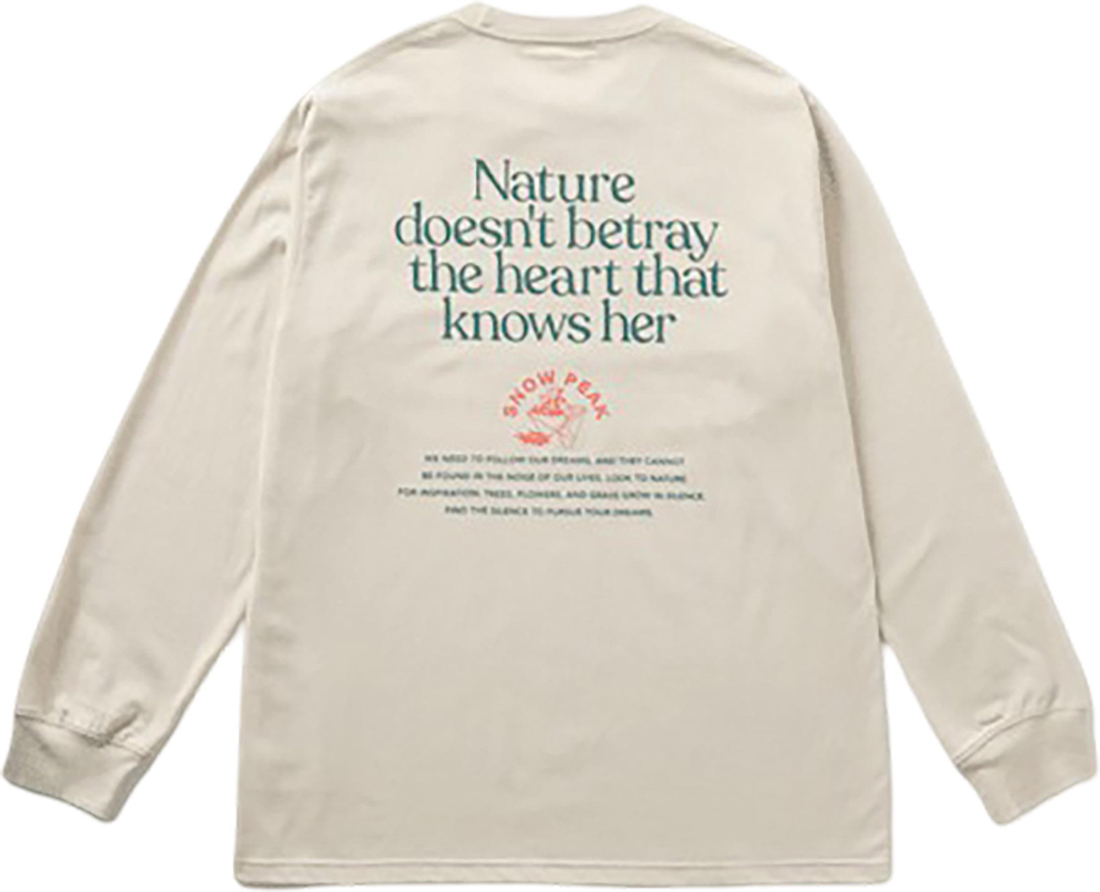 Product gallery image number 3 for product Living with Nature Long Sleeve T-Shirt - Unisex