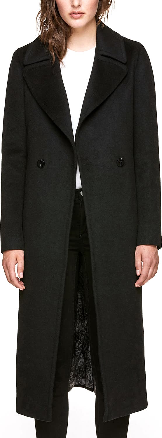 Product gallery image number 1 for product Adelaida Long Wool Coat, Belt - Women's