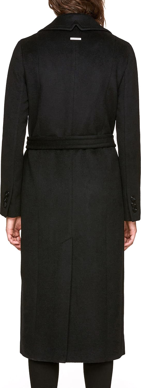 Product gallery image number 3 for product Adelaida Long Wool Coat, Belt - Women's