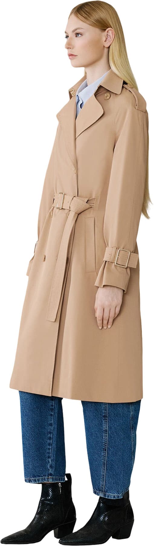 Product gallery image number 2 for product Becky-L Long Trench Coat - Women's