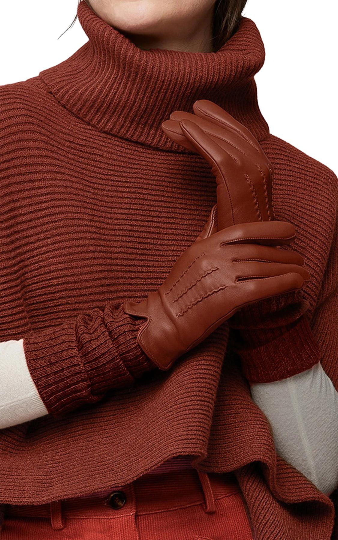 Product gallery image number 2 for product Carmel-N Leather Gloves - Women's
