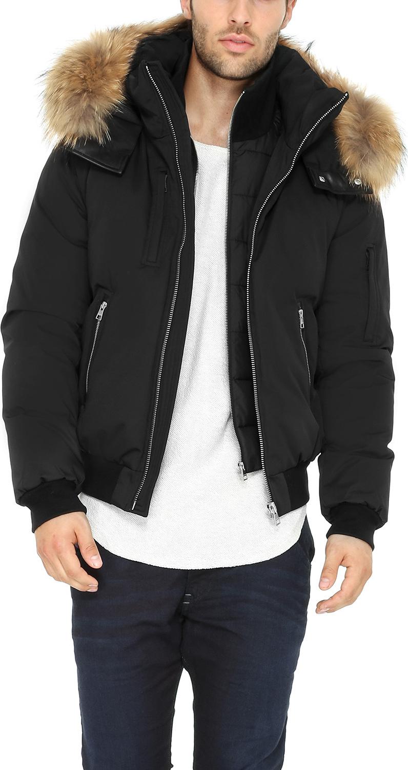 Product gallery image number 3 for product Men's Damien Down Coat - Raccoon Fur