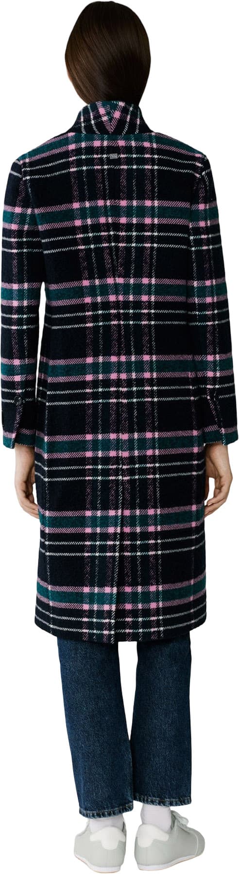 Product gallery image number 6 for product Daine-C Plaid Midi Coat - Women's