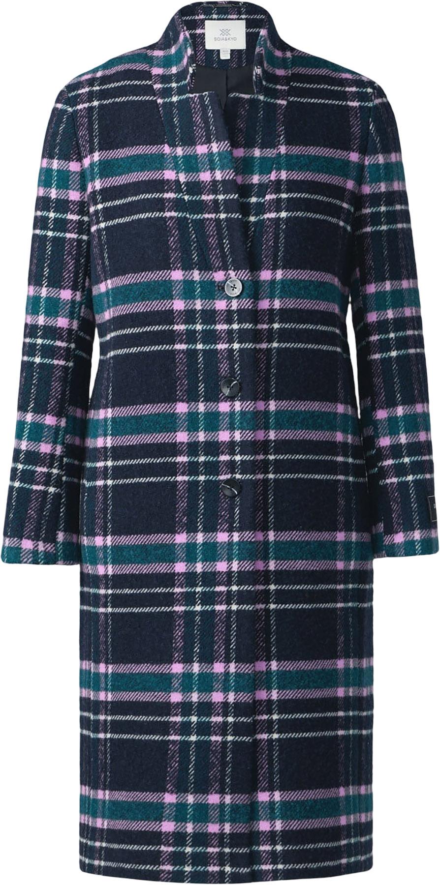 Product gallery image number 3 for product Daine-C Plaid Midi Coat - Women's