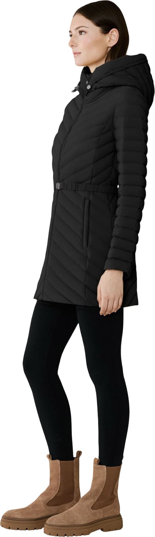 Product gallery image number 2 for product Estelle Stretch Down Belted Coat - Women's