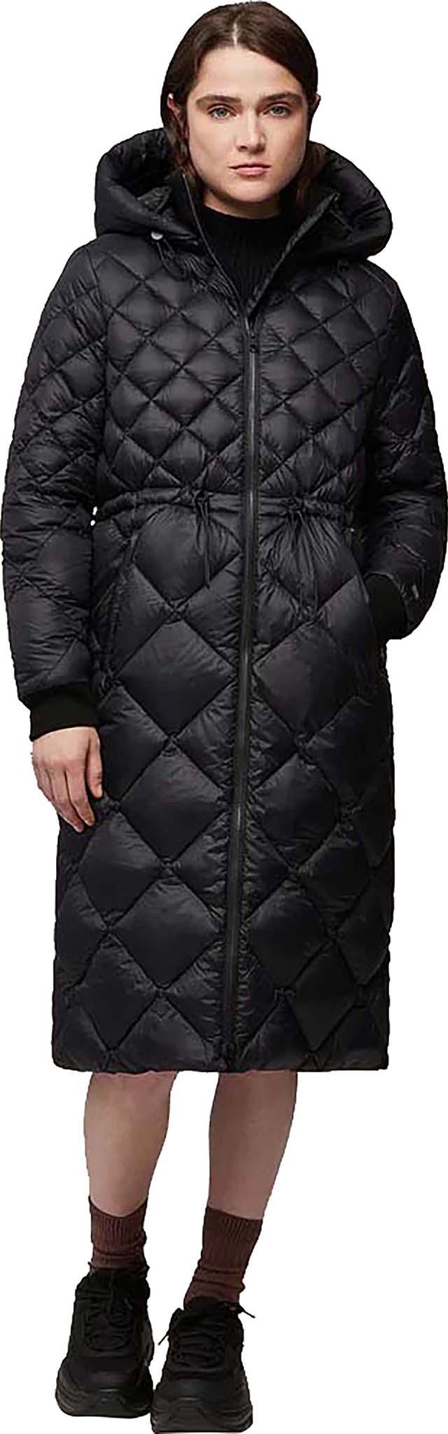 Product gallery image number 6 for product Aime Sustainable Calf-Length Lightweight Down Coat with Hood - Women's